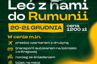 Leć z Aluronem CMC Wartą Zawiercie do Rumunii